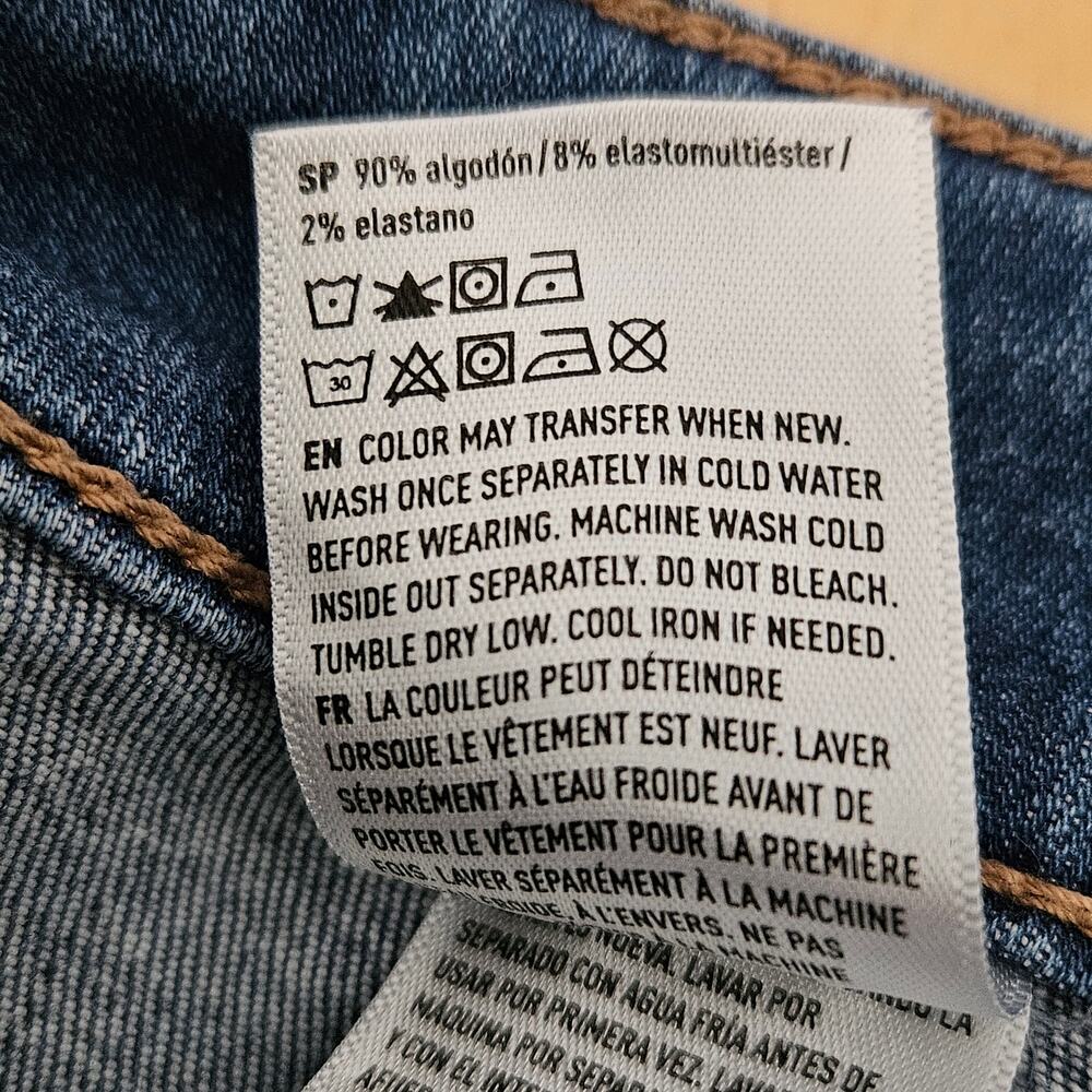 American Eagle AE Festival Flare Jeans Sz 10 Short Flaw - Picture 6 of 10
